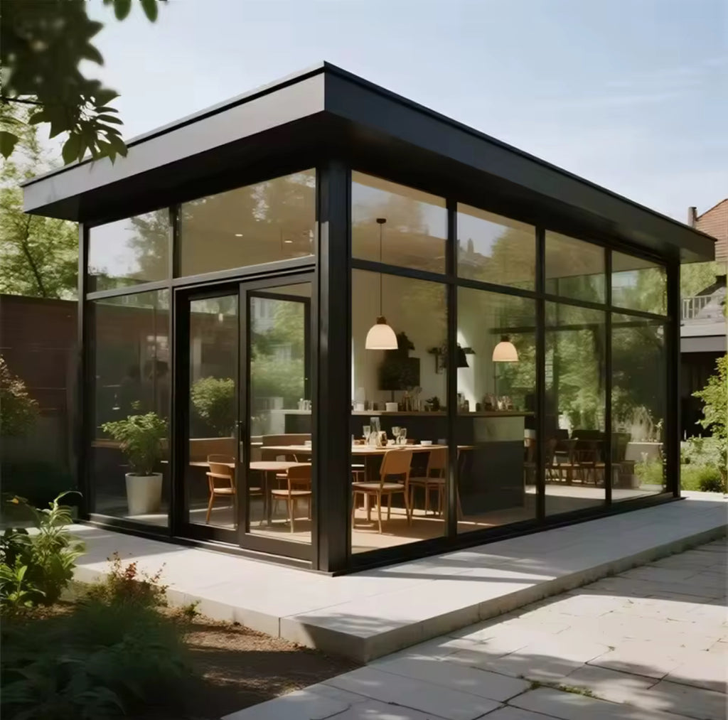 4×5 Aluminium Conservatory – Modern Glass Garden Room