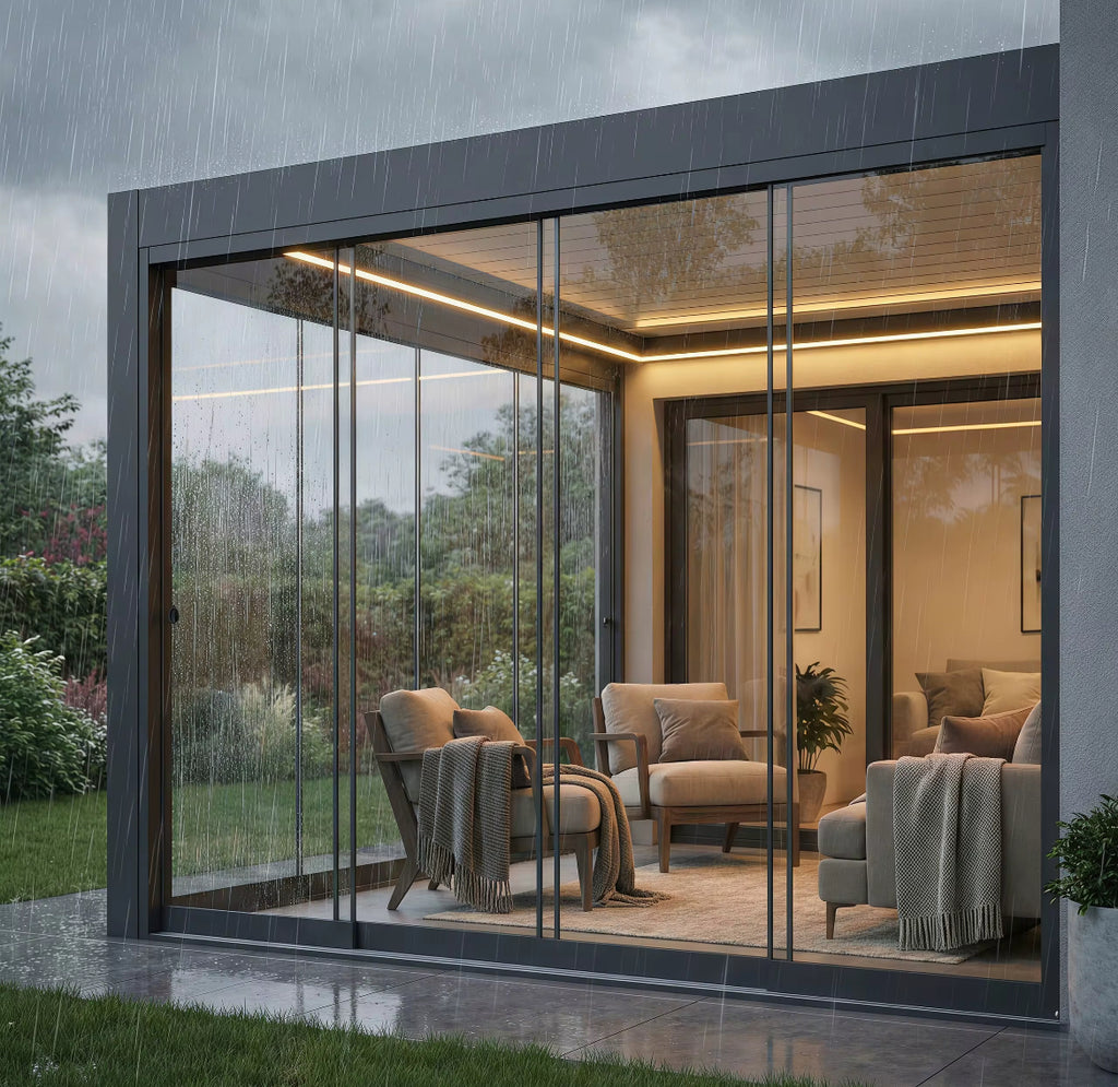 5x5 Aluminium Conservatory – Modern Glass Garden Room