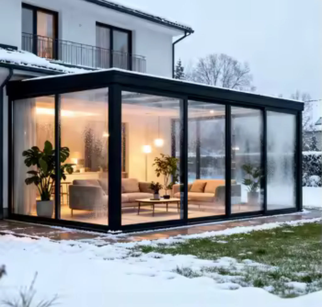 3×3 Aluminium Conservatory – Modern Glass Garden Room