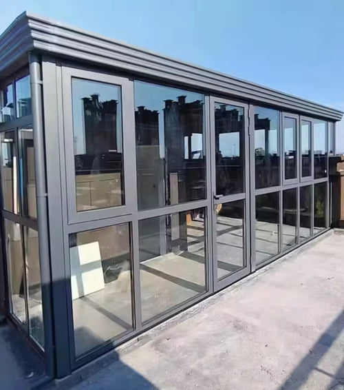 4×4 Aluminium Conservatory – Modern Glass Garden Room