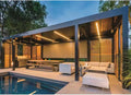 Lux Aluminum Pergola Sunroom Modern Motorised Outdoor Living Custom Sizes LED