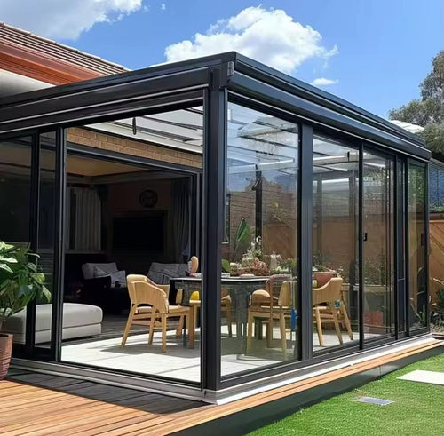 4×3 Aluminium Conservatory – Modern Glass Garden Room
